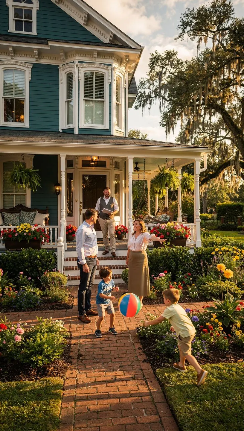 Интерьер исторического дома с антикварной мебелью и оригинальными элементами декора.