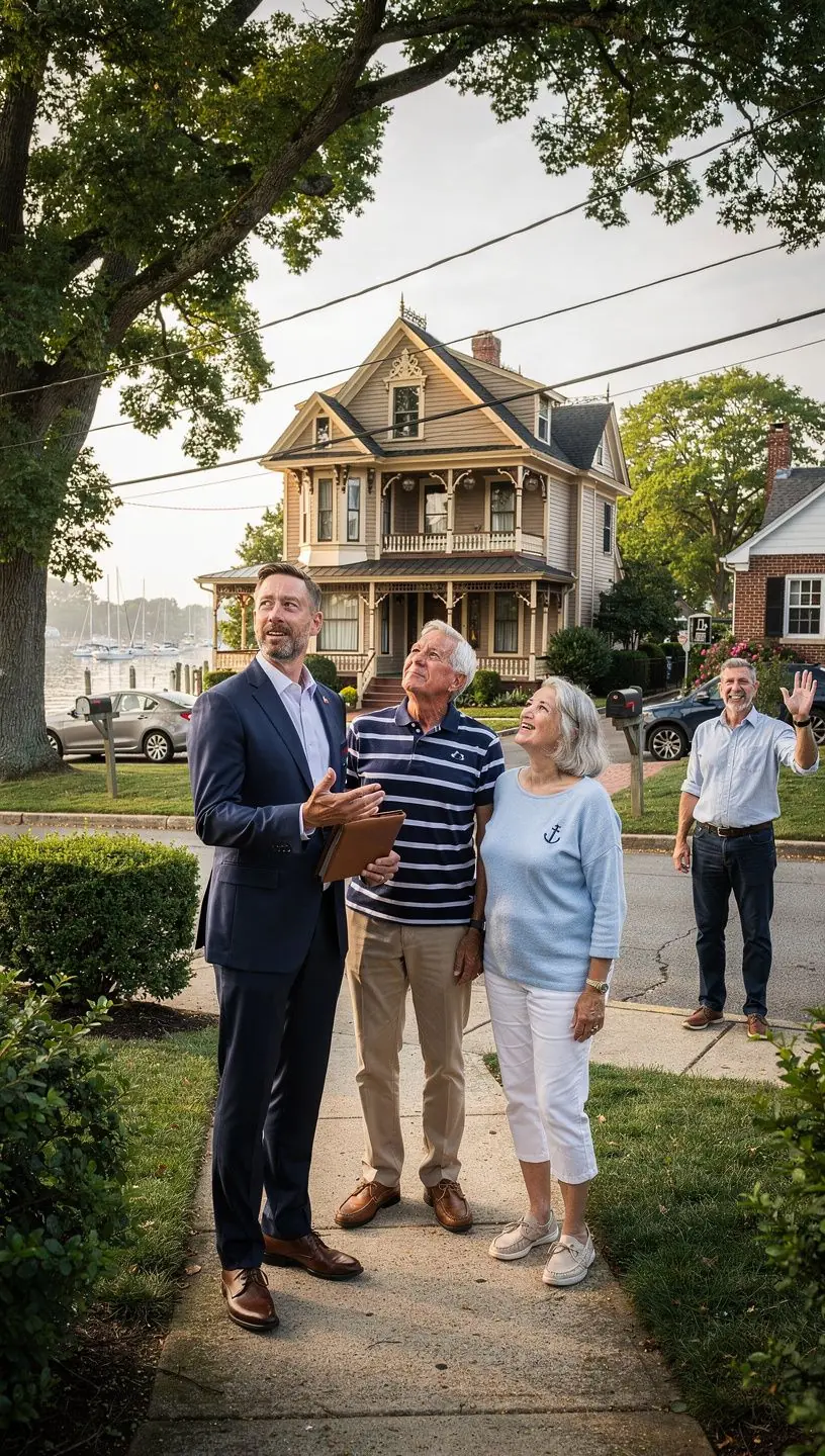 Фасад старинного дома с красивыми балконами и декоративными окнами.