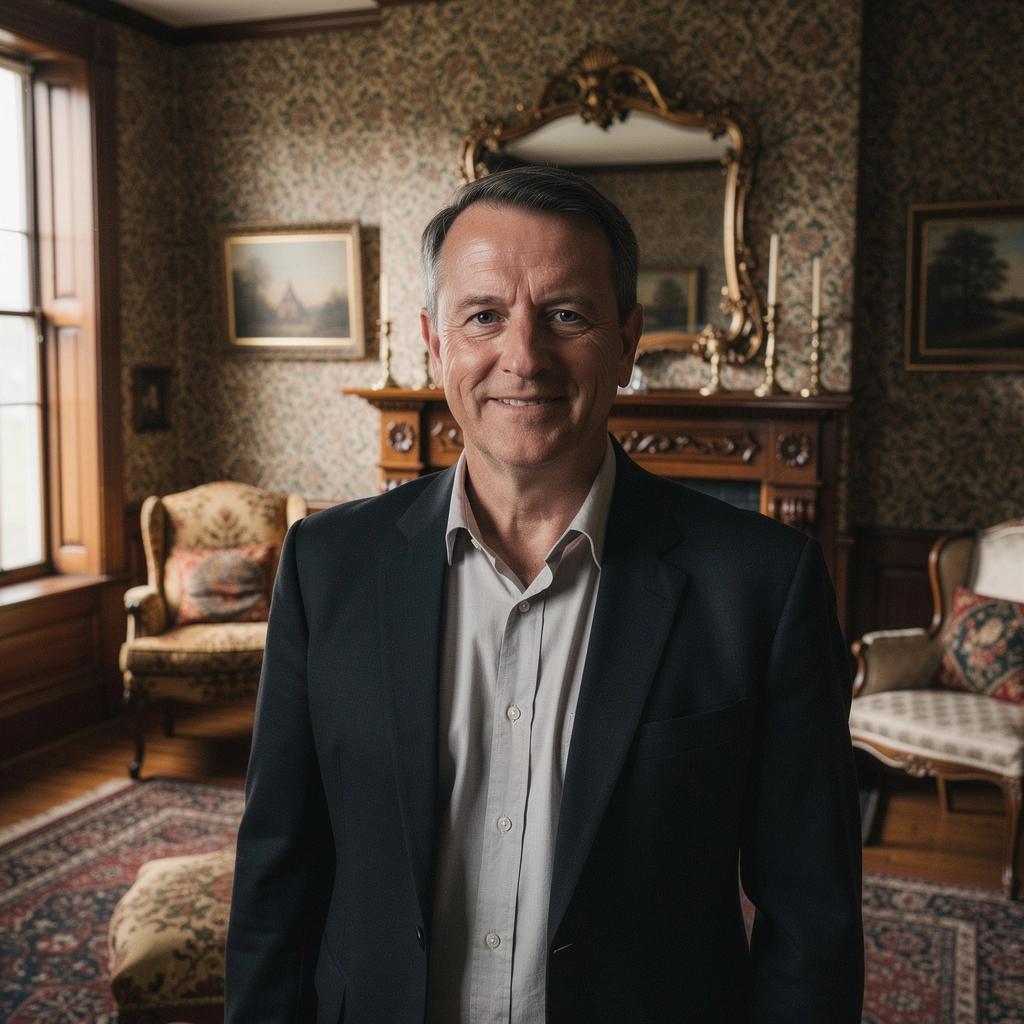 Уютный сад рядом с викторианским домом, идеальный для восстановления.