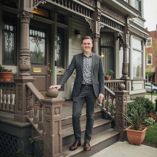 Реставрация викторианского дома, подчеркивающая его историческую ценность.